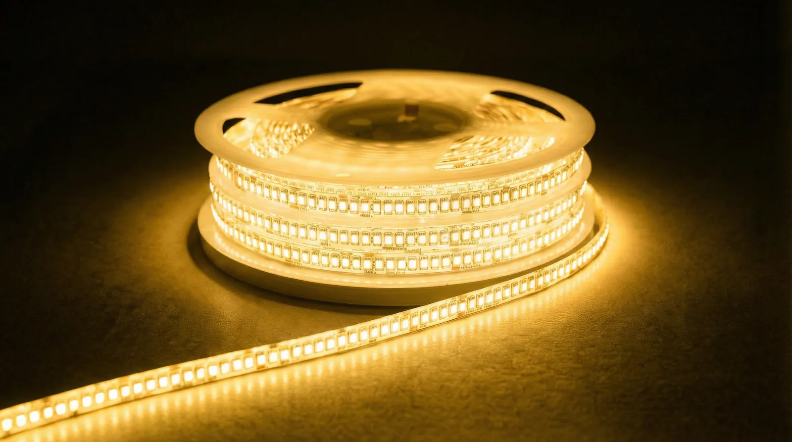 CINTA LED 12V 5M 240LEDS 2835 10MM CORTE CADA 2.5CM SEC 3000K