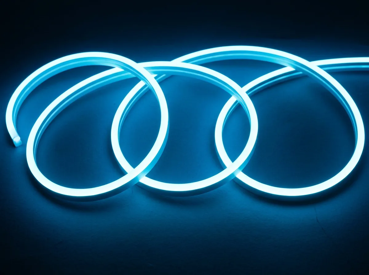 CINTA LED 12V AZUL HIELO NEON INTERIOR EXTERIOR CORTE CADA 3CM
