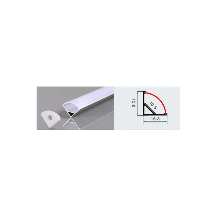 PERFIL 2M 601 ESQUINERO COLOR ALUMINIO 0.45MM