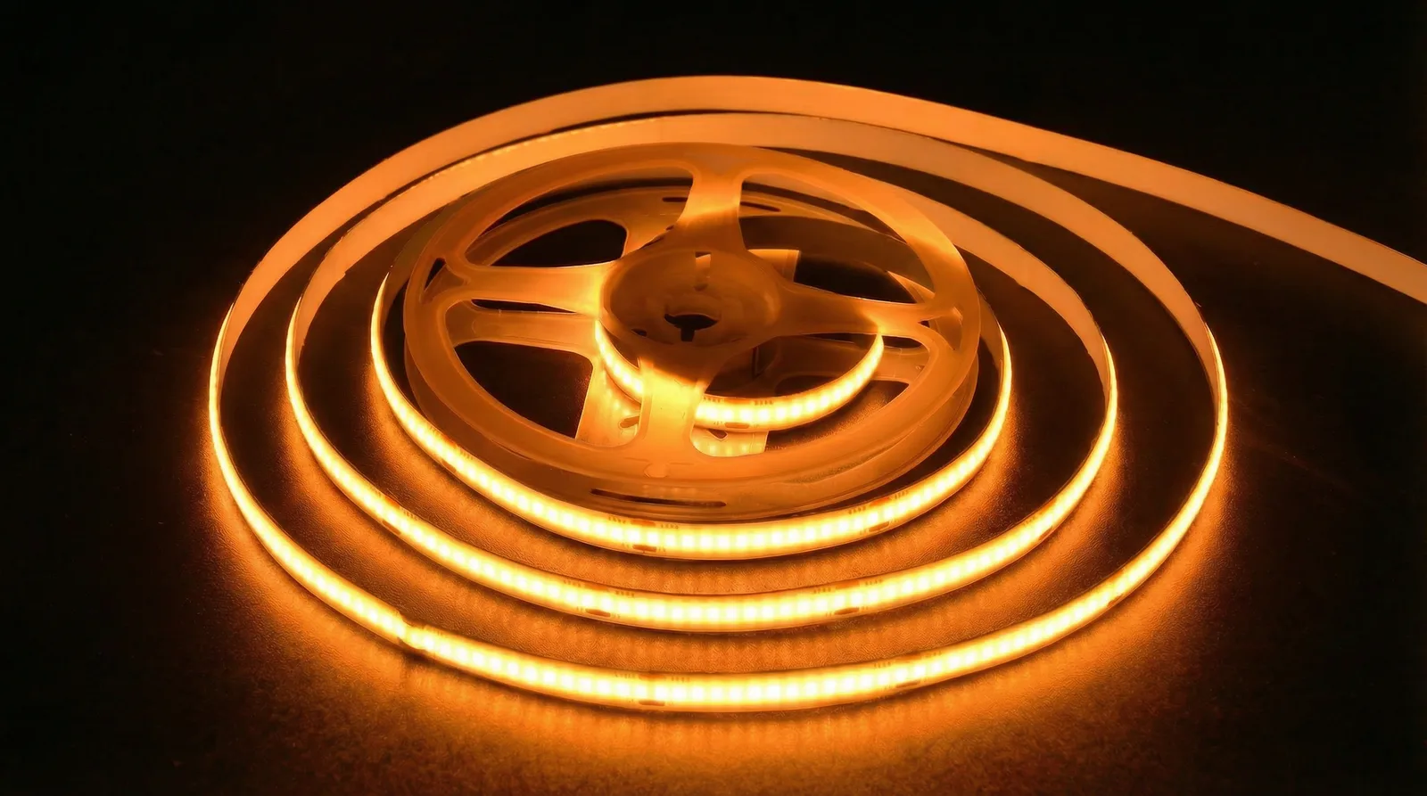 CINTA LED COB 12V 320LEDS 5M 8MM CORTE CADA 2.5CM SEC 3000K